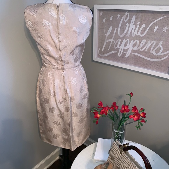 Vintage Marcy Allen Cream Sheath Dress - Picture 2 of 8